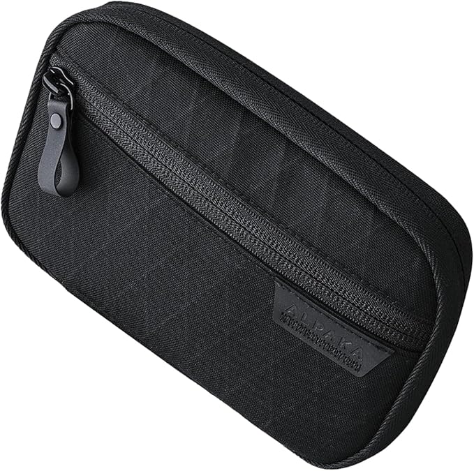 ALPAKA Admin Pouch EDC Organizer Tool Pouch Black X-Pac X42 | Smooth Zipper, Weatherproof Storage for Electronics, Cables, Travel Accessories by ALPAKA