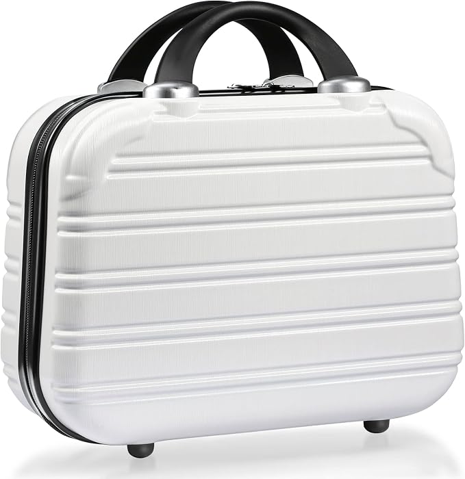 14-Inch Makeup Train Case Hardshell PC+ABS Travel Cosmetic Organizer, Makeup Storage Box for Toiletry Durable Portable Gifts for Women. by CosmeticCase