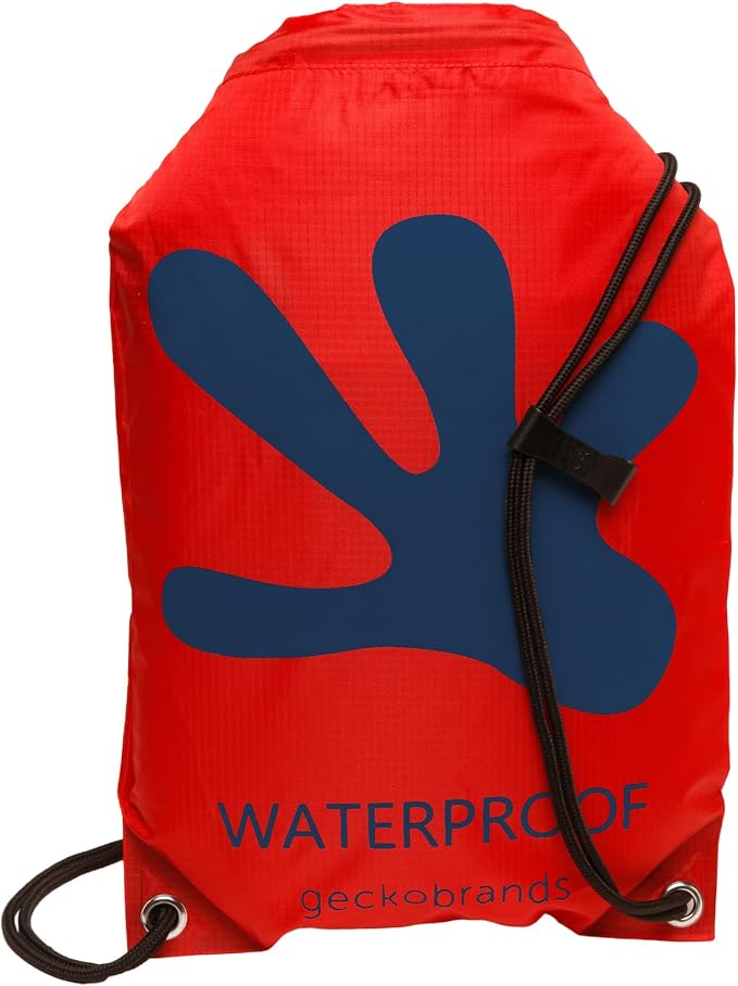 geckobrands Embark 10L Drawstring Backpack – Waterproof, Lightweight Dry Bag for Beach, Hiking, and Light Water Activities by geckobrands