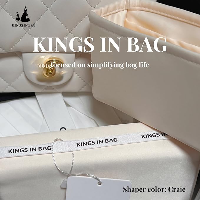 Purse Organizer Insert, Silky-Soft Lightweight Design, Multi-Pocket, Keeps Bag Organized & Protects Interior, Fits Chanel Classic Flap Bags, Ideal for Travel & Daily Use(Custom Color) - Image 2