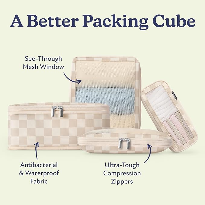 Vandel Space-Saving Compression Packing Cubes for Women, Men, 6-Pack Compressible Carry On Suit Case Organizer Luggage Packing Cubes for Travel Compression Organizer Bags for Luggage, Suitcase Cube - Image 9