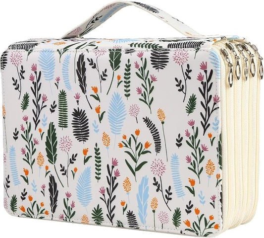250 Slots Colored Pencil Case Organizer, 5 Layer Bag | Twill Oxford fabric,255 elastic loops,detachable handle,for travel,home storage, drawing tools,creative gifts by Lbxgap