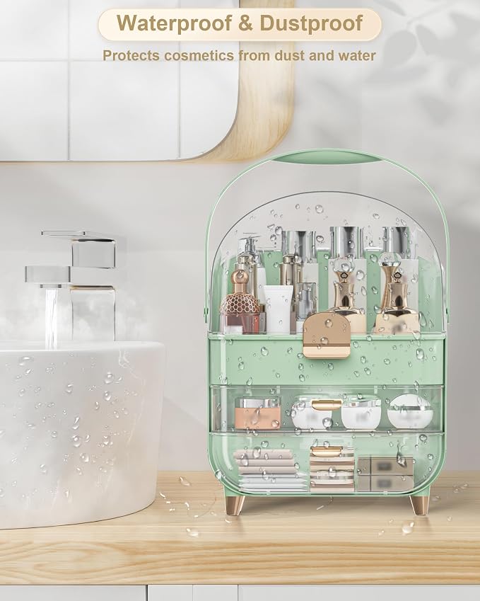Anylady Makeup Organizer Countertop, Skincare Holder Bathroom Counter Organizer, Storage Box Cosmetic Display Cases, Teen Girl Gifts Make up Organizers for Vanity, Dresser - Image 5