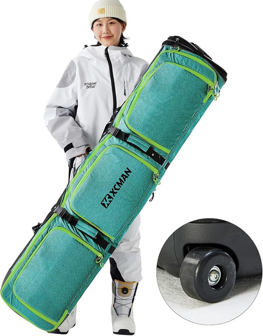 XCMAN Roller Snowboard Bag with Wheels Adjustable Length… by XCMAN