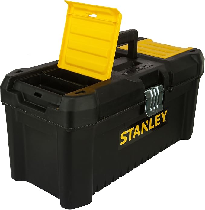 STANLEY Essential Tool Box (16in), Durable Storage Solution with Removable Tote Tray and Organisers, for Parts and Tools Storage, STST1-75518 - Image 28