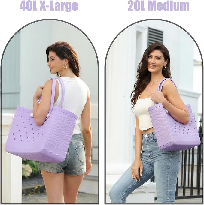 Rubber Beach Tote Bag Waterproof Tip-Proof Outdoor Tote Bag for the Beach Boat Pool Sports - Image 5