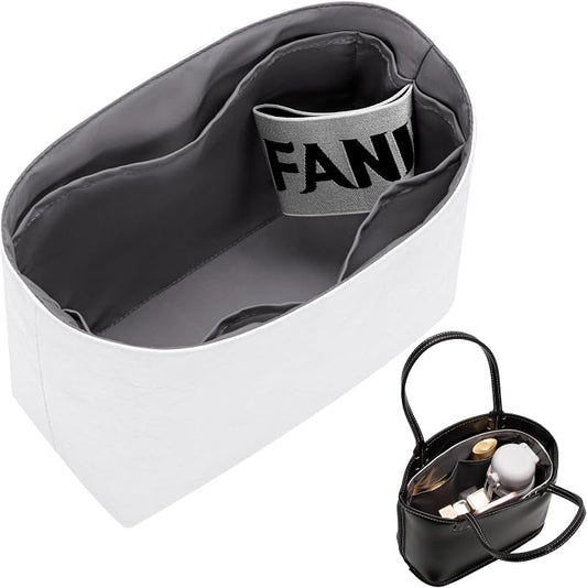 Lightweight Purse Organizer Compatible with Anjou Mini Bag | Handcrafted DuPont™ Tyvek®,Tote Organizer Insert,1:1 Custom Fit,Slate Gray,Designed for Minimalists, Office & Daily Commute by FANJIProject