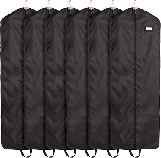 Covermates Keepsakes Garment Bag Set - Premium Polyester - Full Length Zipper - ID Window - Carrying Handles - Closet Storage, Black by Covermates