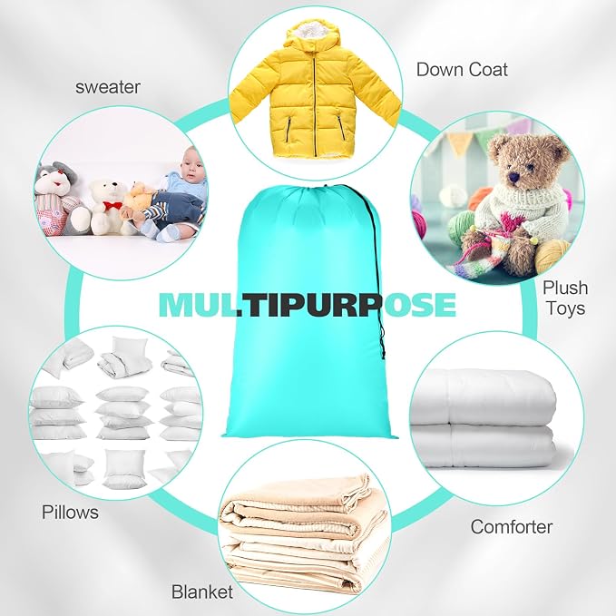Aliceset 36 Pieces Large Travel Laundry Bags 29 x 40 Inch Machine Washable Dirty Clothes Organizer with Drawstring Heavy Duty Durable Storage Bags Laundry Accessory for Basket Hamper College Dorm - Image 4