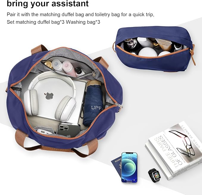 Joyway Luggage Set 3 Piece Suitcase Sets with Spinner Wheel,Hardside Expandable Travel Laggage with TSA Lock (20/24/28 Navy Brown NEW - Image 5