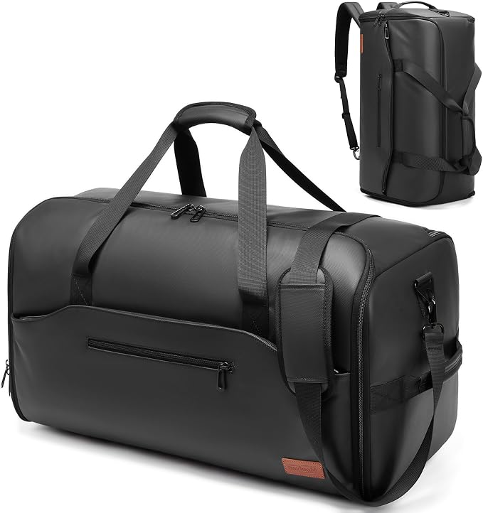 Garment Bags for Travel,45L Carry on Convertible Garment Duffle bag for Men Women - 3 in 1 Hanging Suit Travel Bag with Shoulder Strap by Moulyan