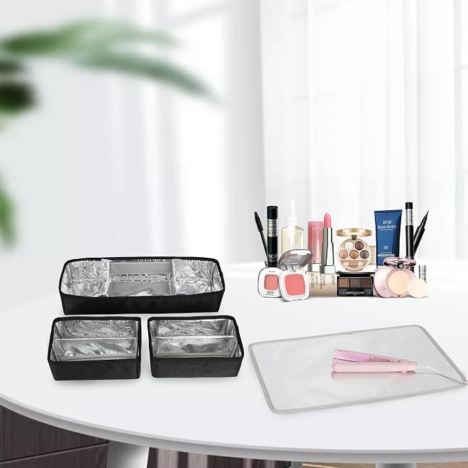 Extra Large Makeup Case, Professional Makeup Train Case for Makeup Artist Traveling Organizer, Double Layer XL Cosmetic Travel Case for Cosmetology with 3 Detachable compartments and 3 Makeup Bags - Image 7