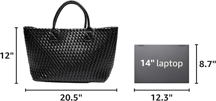 Woven Bag Shopper Bag Travel Handbags and Purses Women Tote Bag Large Capacity Shoulder Fashion Bags - Image 3