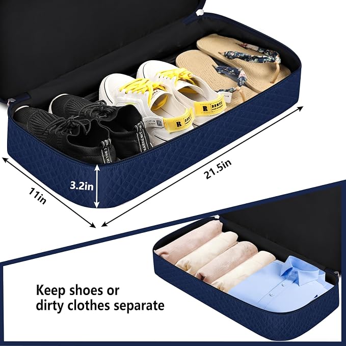 ITIEZY Weekender Overnight Bag for Women - Large Travel Duffel Bag with Shoe Compartment, Gym Duffel Bag Hospital Bag Carry On Tote Bags for Airplanes with Crossbody Bag Toiletry Bag 3Pcs Set - Image 3