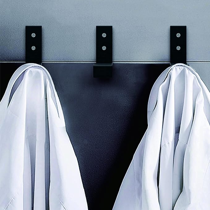 Wall Hooks for Hanging: Folding Coat Hooks 12PACK Heavy Duty Wall Mounted Hook Hangers for Hanging Key Coat Towel Hat Bag Backpack Headphone in Door Bathroom Closet(BlackPro) - Image 7