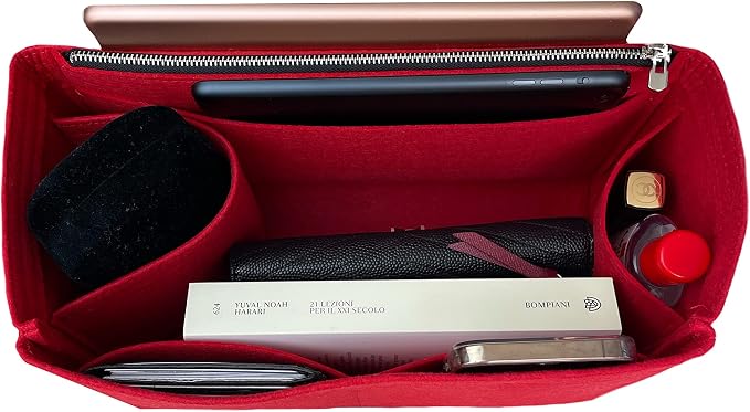 Premium Purse Organizer compatible with Luggage Nano/Micro/Mini/Medium Bag Insert — Perfect Fit, Durable Quality Felt, Full Coverage & No Bulking, 24+ Shades (for Luggage Micro, Scarlet) - Image 9