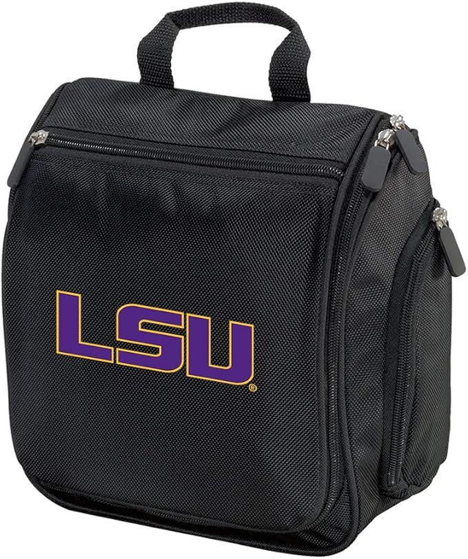 Broad Bay LSU Tigers Toiletry Bags Or Hanging LSU Shaving Kits (Black - LSU Logo) by BroadBayPersonalizedGifts