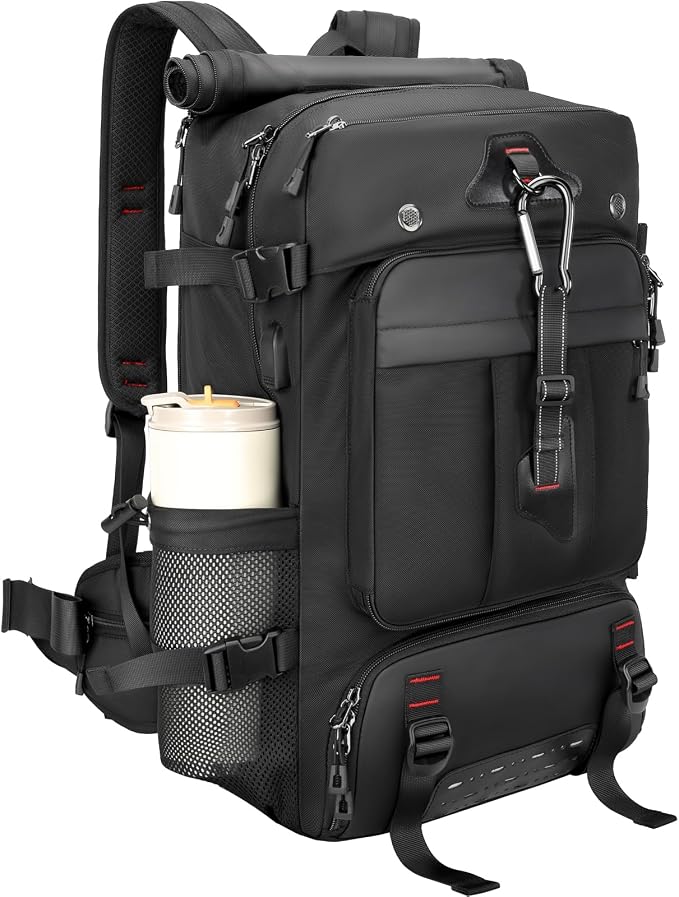 Travel backpack for men,60L Extra Large Carry on Backpack Durable Convertible Duffle Bag with Shoe Compartment Fit for 17 Inch Laptop for travel, camping,Weekender Hiking by SWICKYRICOO