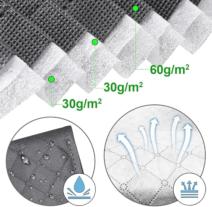 VOUNOT Set of 9 Clothes Storage Bag with Large Capacity Vacuum Bag 3 Foldabale EDENOO Storage bag with Reinforced Handle 3 Vacuum Bags with Hand Pump for Bedding and Clothes - Image 3