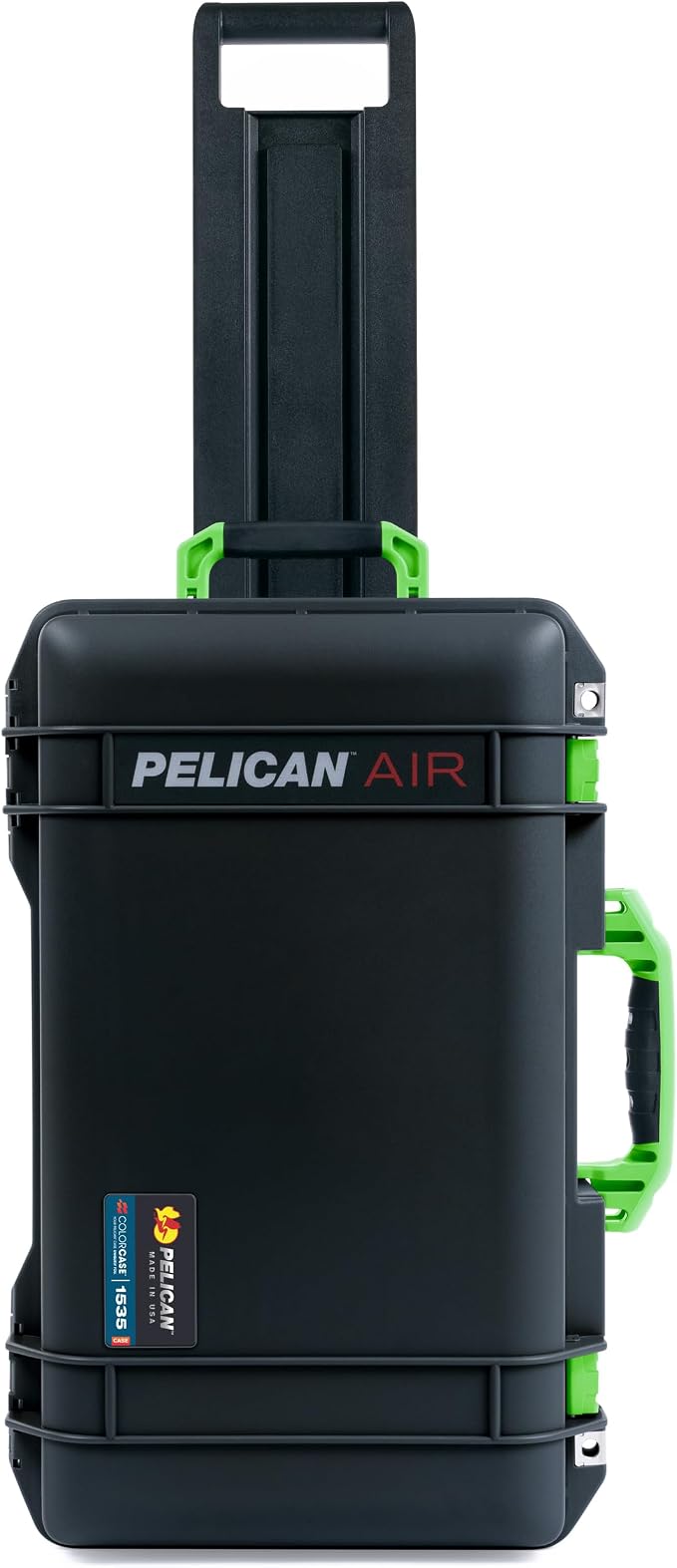 Black Pelican Air 1535 Carry-on Case - with TrekPak Divider System & Mesh Lid Organizer - Lime Green Handles & Latches. - Image 2