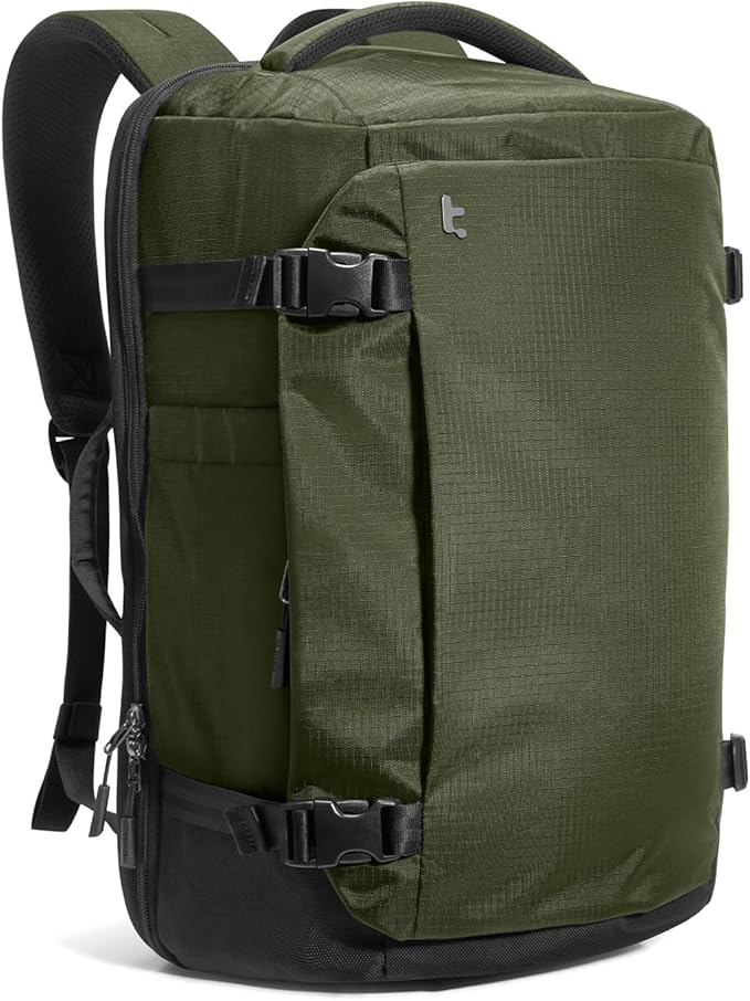 tomtoc 28/40L Travel Backpack, TSA Carry On/Personal Item Bag Flight Approved, Water-resistant Carry on Luggage, PFAS Free by tomtoc