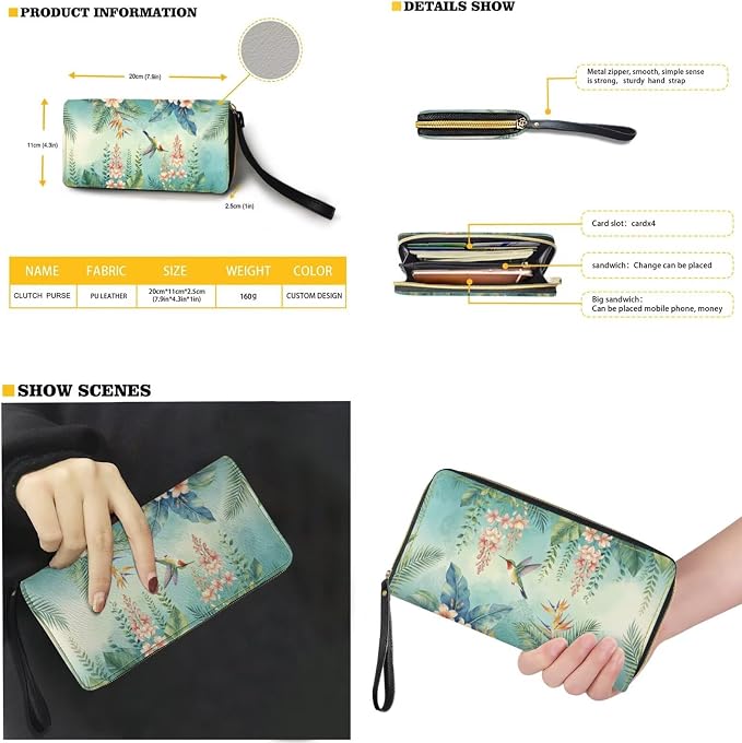 Women Purse Handbags Wallet Sets Leather Shoulder Tote Bag for Women,Top Handle Purse with Wrist Wallet Bag - Image 4
