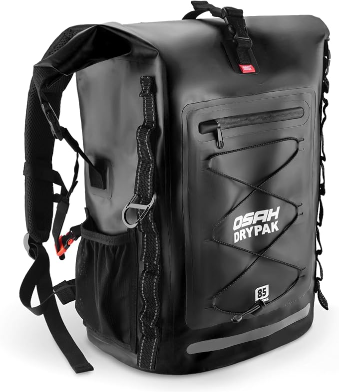 OSAH DRYPAK Waterproof Backpack Dry Bag 35L/55L/85L– Heavy Duty Roll-Top Hiking Backpack for Travel, Kayaking, Boating, Camping, Rafting and Fishing by OSAHDRYPAK