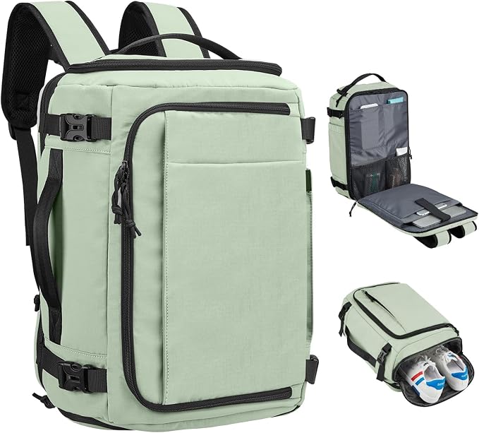 Carry On Travel Backpack Flight Approved Laptop Backpack for Women Men | Personal Item Travel Bag, Casual Weekender Daypack with Wet Pocket for Business, Hiking by TIDALFLASH