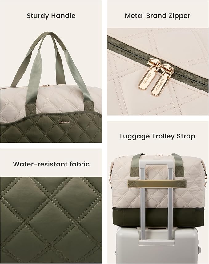 LOVEVOOK Weekender Bags for Women with Shoe Compartment, Lightweight Travel Duffle Bag with Wet Pocket, Hospital Overnight Bags for Women Labor Delivery, Personal Item Carry On Bag for Gym, Sport - Image 5