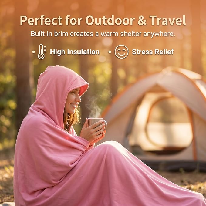 TailWaggers 2026 New Wearable Sleep Pod Hug Blanket, A Deeper Sleep Set, Portable Travel Nap Kit for Camping, Travel& Daily - Image 7