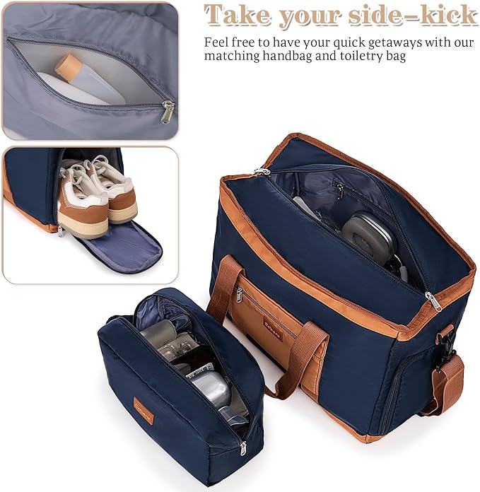 5 Piece Luggage Sets with Spinner Wheels and Tsa Lock, Hardshell ABS Suitcase Set, Lightweight Hardside Waterproof Travel Suitcases for Men Women, 20", 24", 28" DarkBlue - Image 6