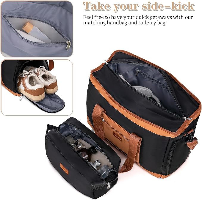5 Piece Luggage Sets with Spinner Wheels and Tsa Lock, Hardshell ABS Suitcase Set, Lightweight Hardside Waterproof Travel Suitcases with Wheels, 20/24/28in, Black - Image 6