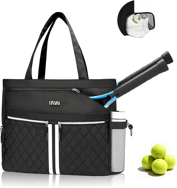 Tennis Bags for Women, Tennis Bag Holds 2 Rackets, Gym Bags with Ventilated Shoe Compartment, Suitable for Pickleball Tennis Badminton by NSTfashionbag