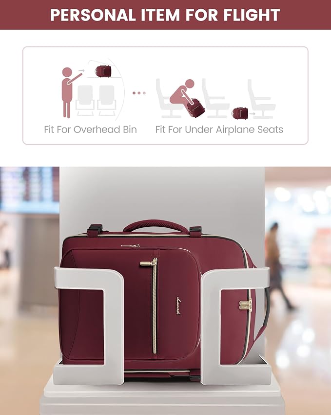 LOVEVOOK 40L Travel Backpack Flight Approved Carry on Backpack,3 Packing Cubes,Waterproof Personal Item Travel Bag,TSA Carry on Luggage Suitcase Travel Essentials,Gifts for Women & Men,fits 17" Laptop - Image 4
