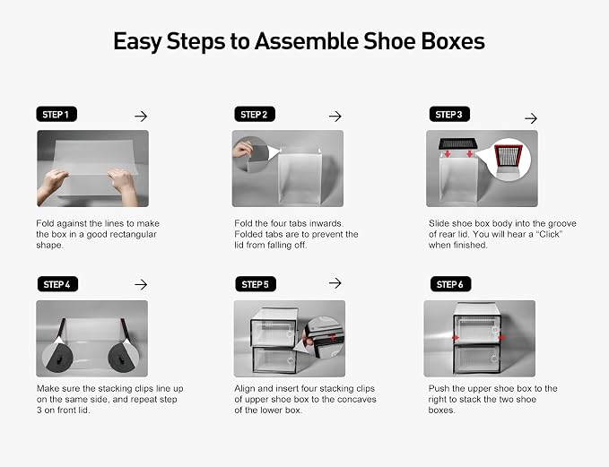 Kuject X-Large Shoe Storage Boxes Organizers Clear Plastic Stackable 12 Pack, Shoe Rack & Holder Substitute, Sneaker Containers, Toy Storage Organizer Bins for Entryway, Closet, Under Bed, Blue - Image 7