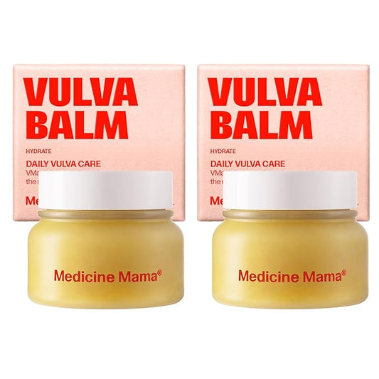 VMAGIC by Medicine Mama Organic Vulva Balm – Intimate Skin Care, Menopause Support – Relieves Feminine Dryness, Itching & Irritation – Hormone Free, Vaginal Moisturizer for Women – 2-pack (2 oz ea)