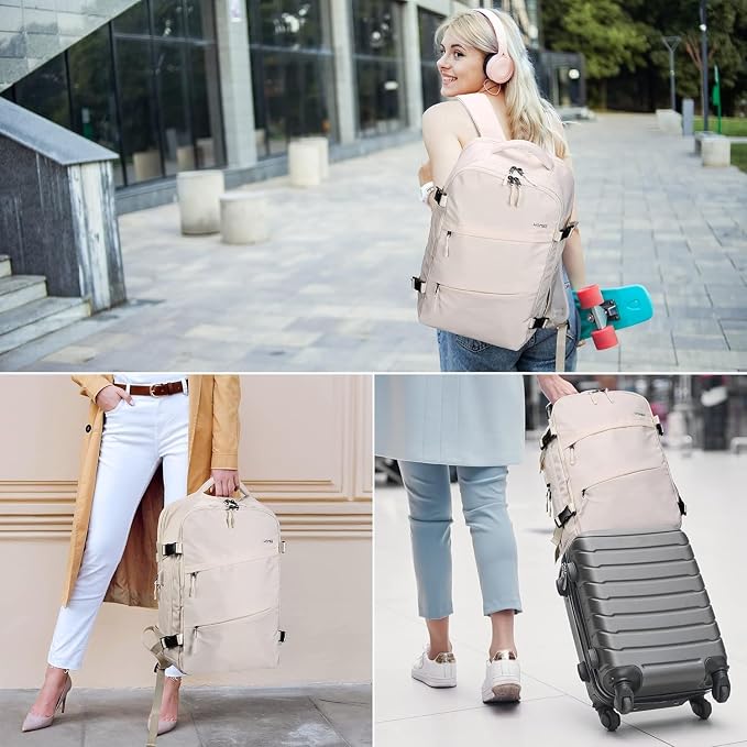 HOMIEE Travel Laptop Backpack for Men Women, Personal Item Carry On Bag | Dry Wet Separation Mochila de Viaje for Weekender Business Hiking Camping - Image 3