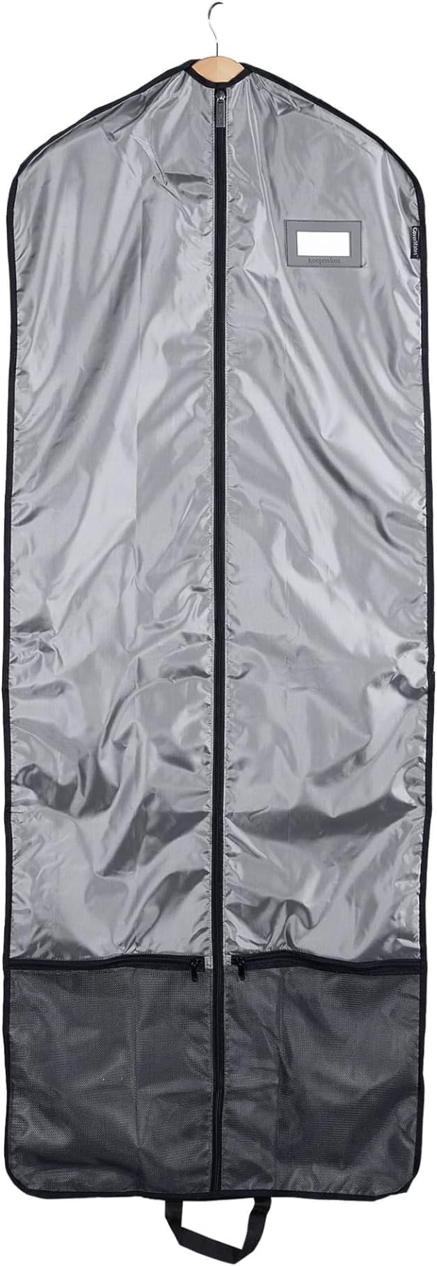 Covermates Deluxe Garment Bag Set for Closet Storage & Travel – Heavy Duty Hanging Suit & Dress Bags with ID Window, Accessory Pockets & Carrying Handles – Premium Wardrobe Protection, Grey by Covermates