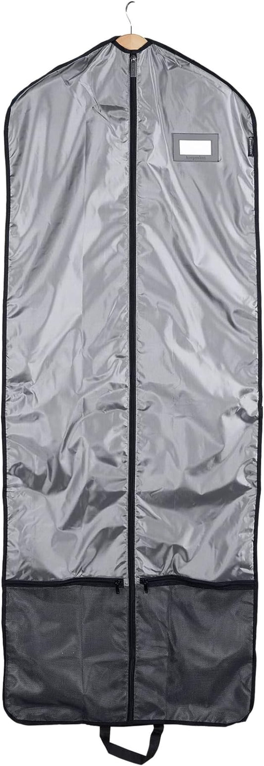 Covermates Deluxe Garment Bag Set for Closet Storage & Travel – Heavy Duty Hanging Suit & Dress Bags with ID Window, Accessory Pockets & Carrying Handles – Premium Wardrobe Protection, Grey by Covermates