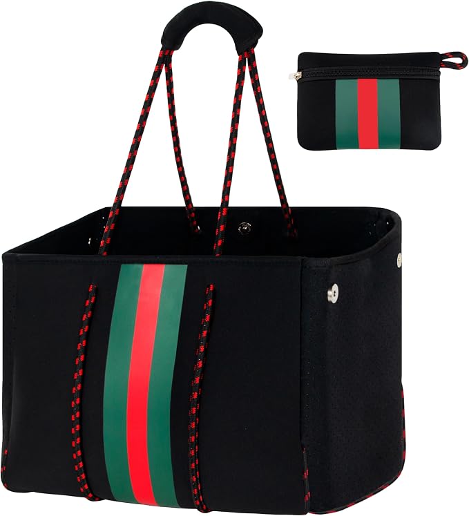 QOGiR Neoprene Multipurpose Beach Bag Tote with Inner Zipper Pocket … … … … by QOGiR