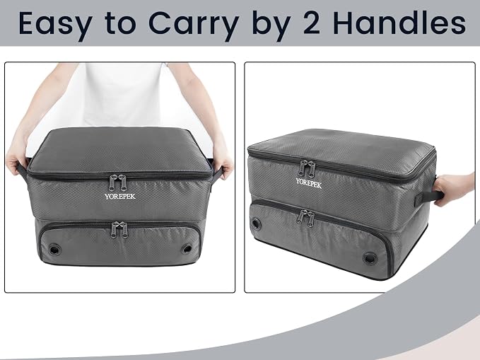 YOREPEK 2 Layer Golf Trunk Organizer, Golf Gifts for Men with Separate Ventilated Compartment for 2 Pair Shoes, Waterproof Car Trunk Locker for Balls, Tees, Clothes, Gloves, Gifts for Golfers - Image 7