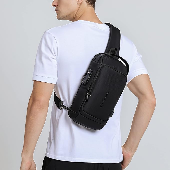 VGOAL Sling Crossbody Bag Anti-theft Chest Shoulder Backpack for Men Waterproof Minimalist Casual Daypack for Travel Gym - Image 5