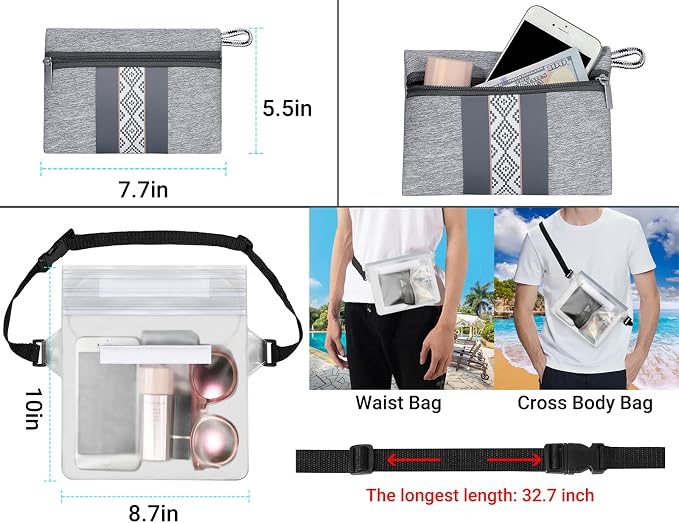 IBFUN Neoprene Bag, Large Multipurpose Beach Bag Neoprene Tote Bag with Inner Pocket for Women/Pool - Image 5