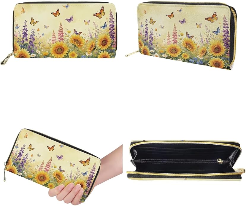 GIFTPUZZ Women Tote Bag Women Wallet Portable Cosmetic Bag for Women Bag Set 3 Pack PU Leather Bags with Zipper - Image 7