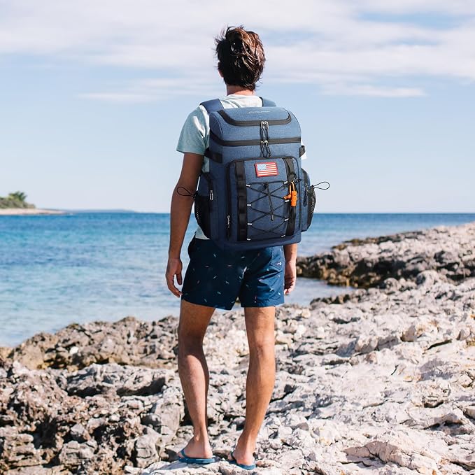 Maelstrom 35/50 Can Insulated Backpack Cooler, Leakproof Soft Lunch Ice Bag | Keeps Food Cold For 16h, Peva Liner, Durable Nylon, Ergonomic Padding. Perfect For Men, Women, Camping, Beach, Hiking, Travel - Image 7
