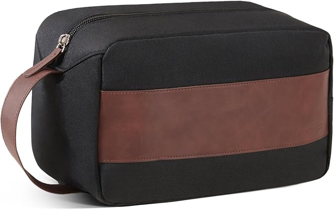 Vorspack Travel Toiletry Bag - Large Toiletry Bag for Men, Water Resistant Skincare Bag, Travel Bag for Toiletries - Black by Vorspack
