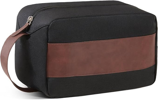 Vorspack Travel Toiletry Bag - Large Toiletry Bag for Men, Water Resistant Skincare Bag, Travel Bag for Toiletries - Black by Vorspack