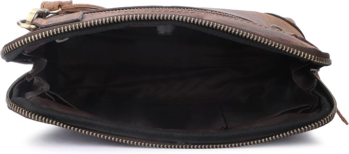 Cosmetics Case Travel Organizer Pouch Portable Tech Bag with Zipper Closure Leather Toiletry Bag for Men & Women Cord Storage Case Large Dopp Kit Makeup Bag Handbag Organizer - Image 8