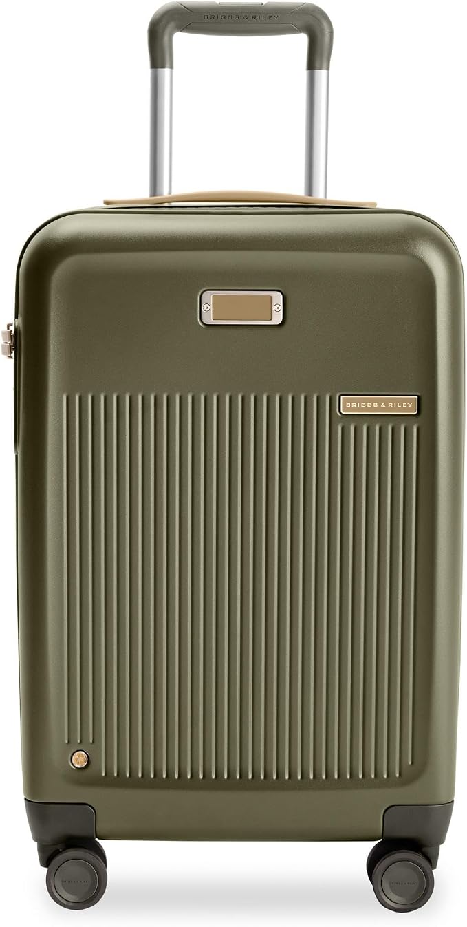 Briggs & Riley Essential 22 Inch Carry-On Expandable Spinner - Expandable Hardside Carry-On Luggage with CX Compression Technology - TSA Lock - Spinner Wheels - Sympatico Collection - Olive - Image 4