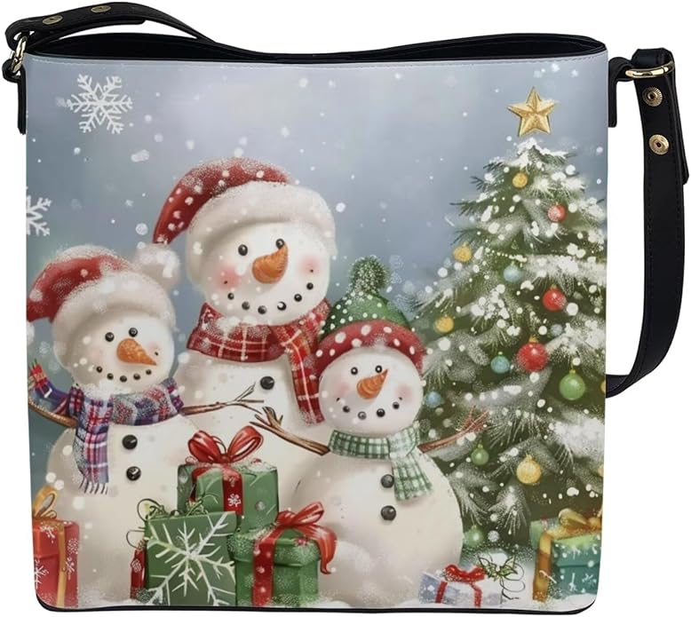 HUGS IDEA Boho Bags for Women Leather Handbag Shoulder Bucket Crossbody Purse - Image 3